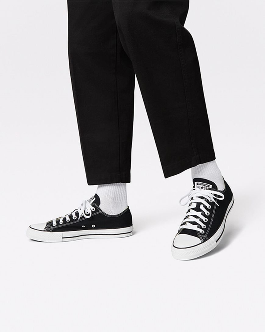 Men's Converse Chuck Taylor All Star Classic Low Top Shoes Black | AU 3E981I